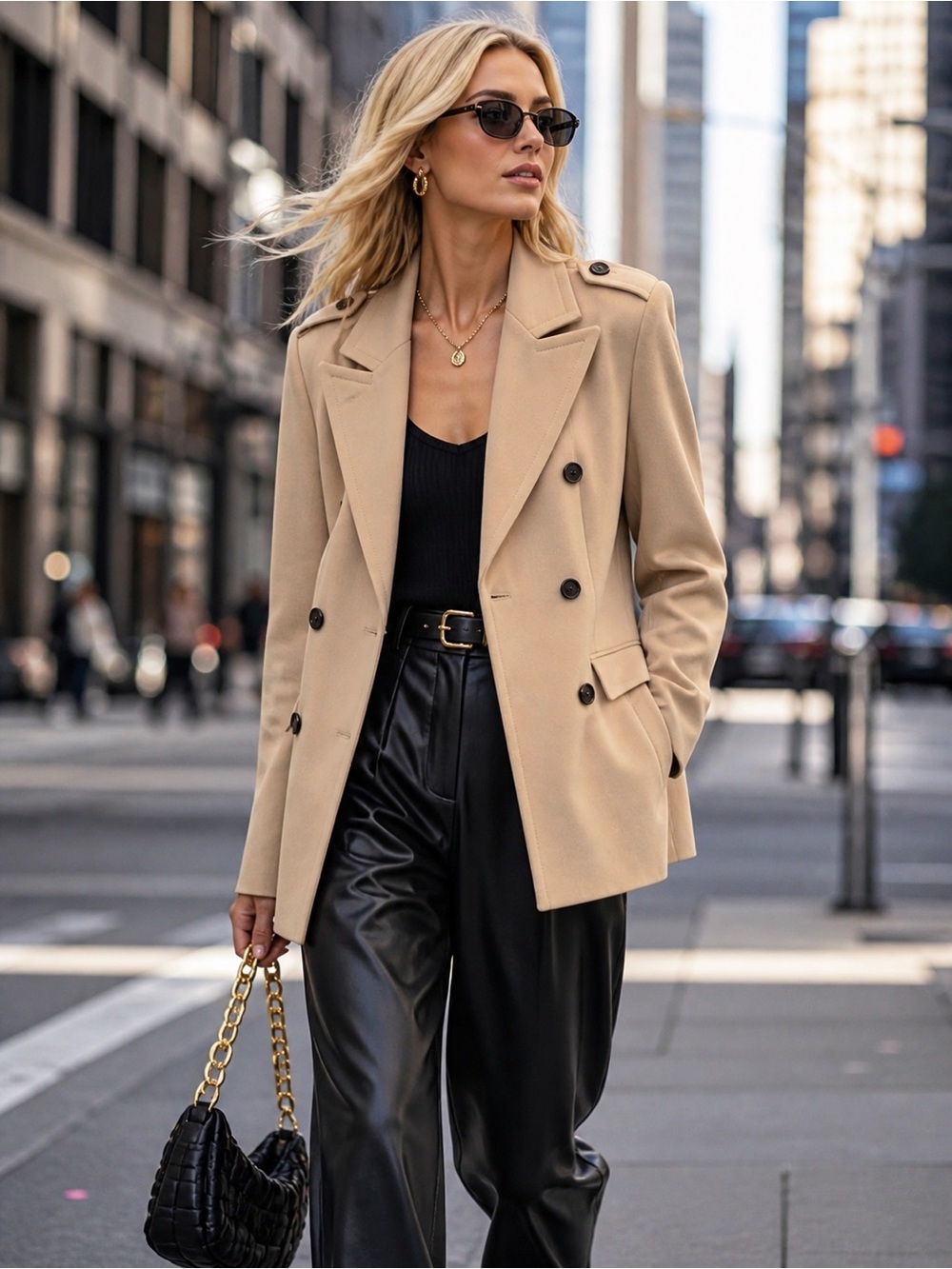 Trench Khaki Blazer - size small - NWOT